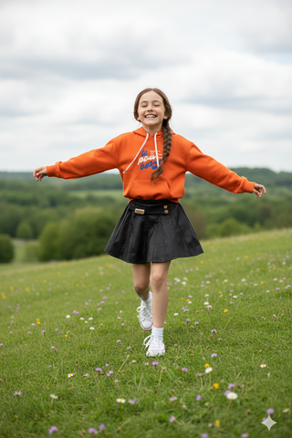 Chân váy da bé gái Rabity 955.033