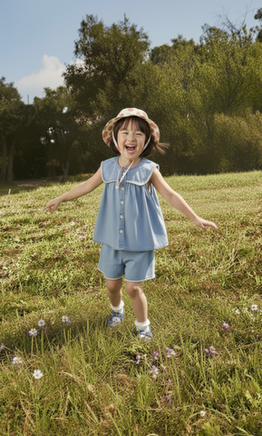 Bộ ngắn tay bé gái Rabity 959.001