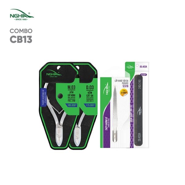  Combo Chăm móng tại nhà chuẩn tiệm nail Kềm Nghĩa CB13 