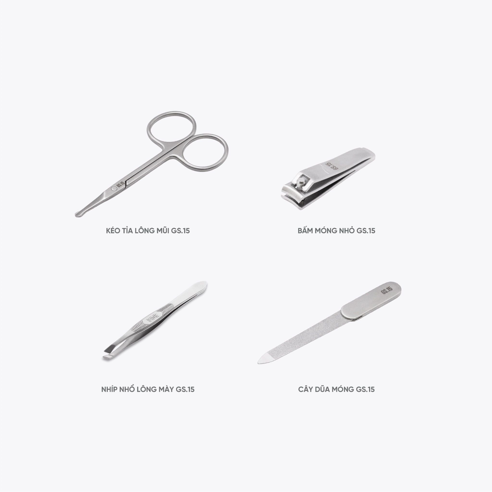  Bộ Quà Tặng Chăm Sóc Cá Nhân Gọn Nhẹ Kềm Nghĩa GS.15 