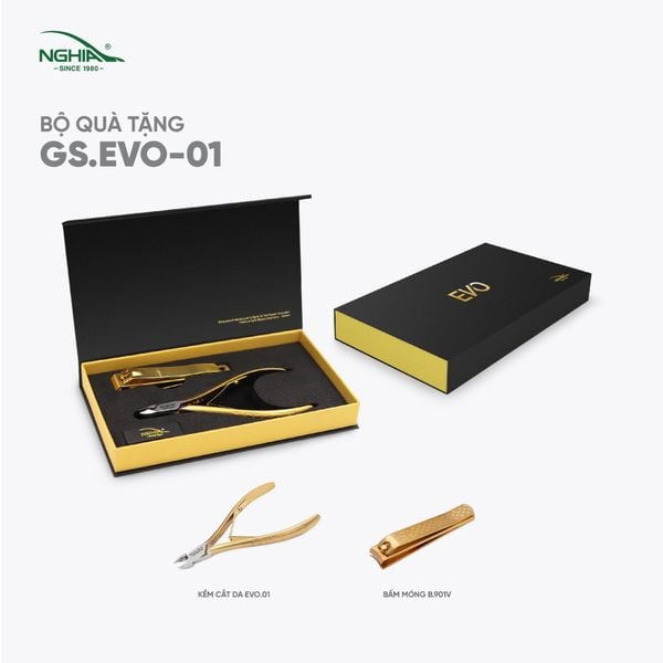  Bộ quà tặng EVO cao cấp mạ vàng Kềm Nghĩa GS.EVO-01 