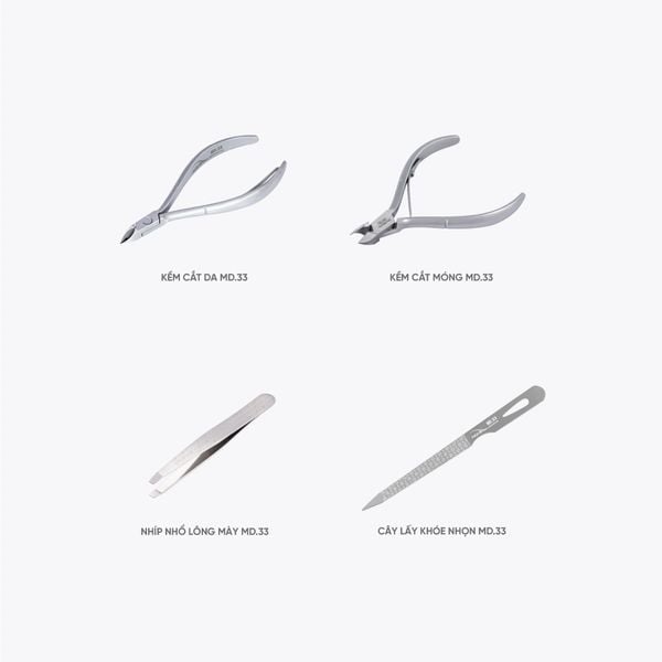  Bộ Chăm Sóc Cá Nhân 4 Sản Phẩm Thép Không Gỉ Cao Cấp Kềm Nghĩa MD.33 
