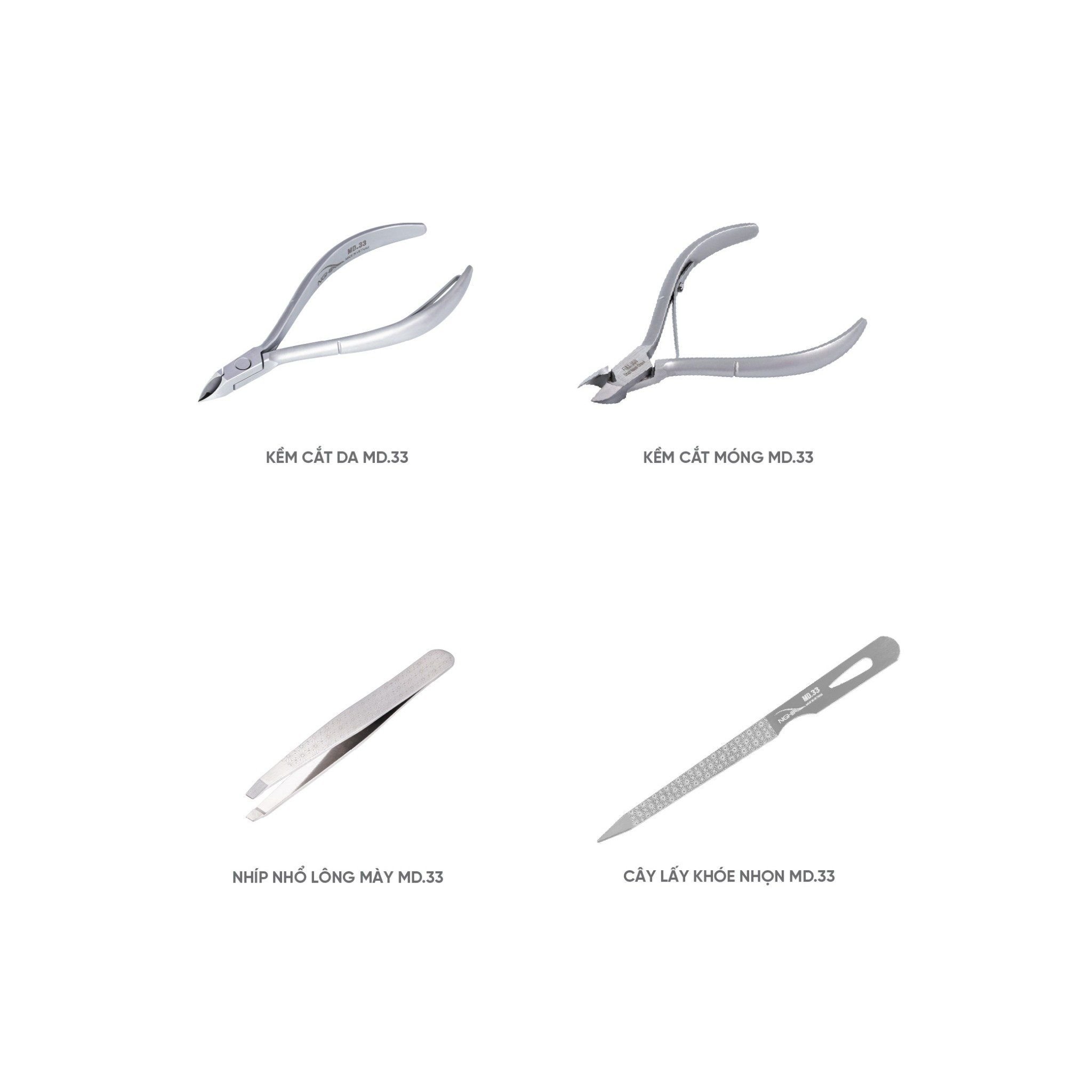  (Mẫu mới) Bộ quà tặng truyền thống Kềm Nghĩa MD.33 