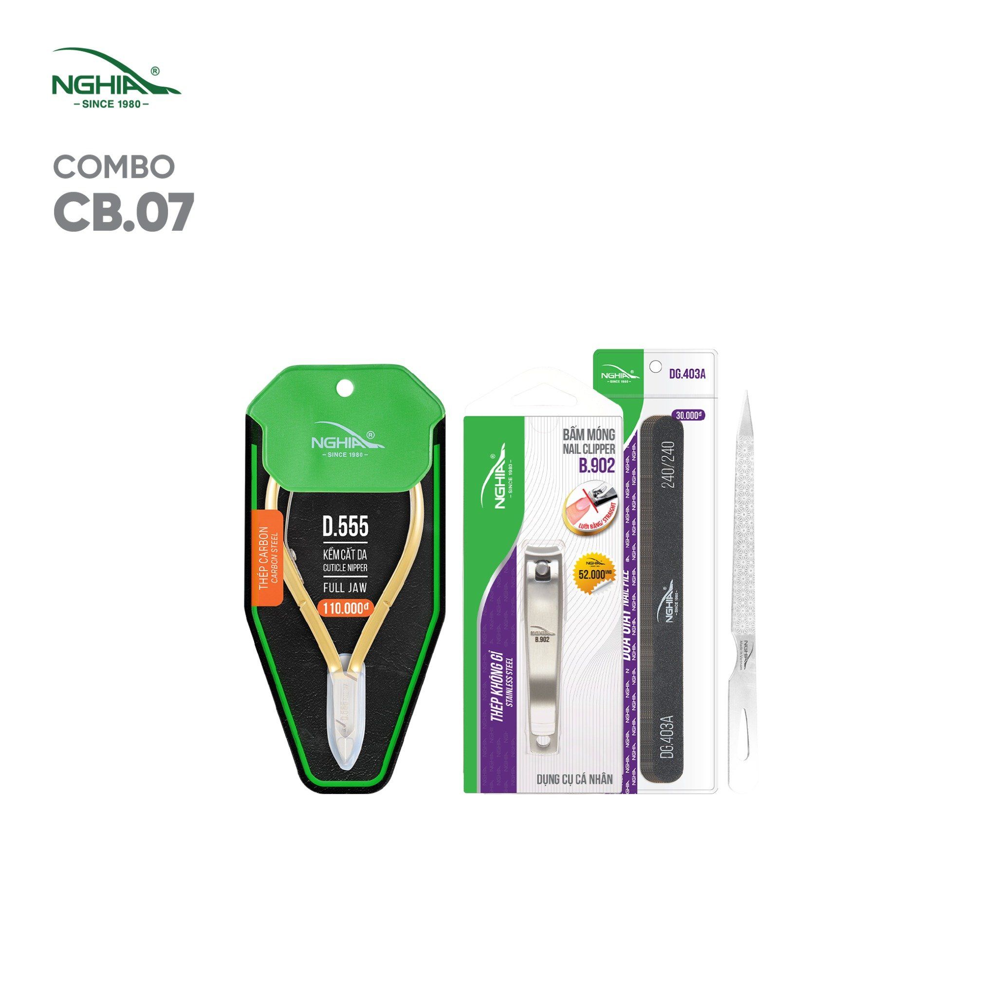  Combo Dụng cụ làm Nail dành cho Thợ Kềm Nghĩa CB07 