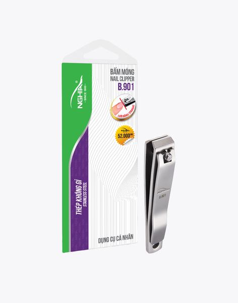  Bấm Móng Tay Thép Không Gỉ Lưỡi Bằng Loại Lớn Kềm Nghĩa B.901 