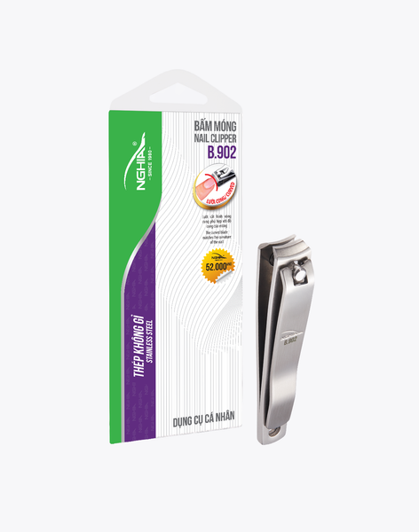  Bấm Móng Tay Thép Không Gỉ Lưỡi Cong Loại Lớn Kềm Nghĩa B.902 