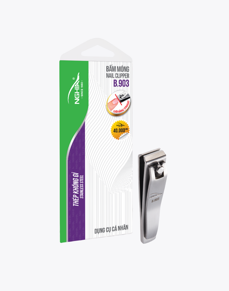  Bấm Móng Tay Thép Không Gỉ Lưỡi Bằng Loại Nhỏ Kềm Nghĩa B.903 