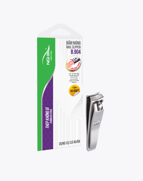  Bấm Móng Tay Thép Không Gỉ Lưỡi Cong Loại Nhỏ Kềm Nghĩa B.904 