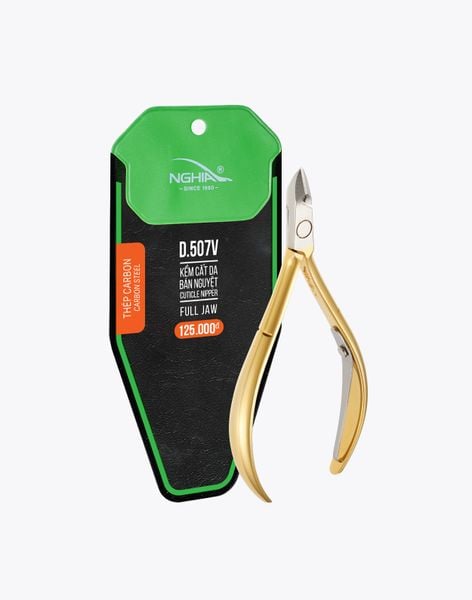  Kềm Cắt Da Bán Nguyệt Thép Chuyên Dụng Mạ Vàng Kềm Nghĩa D.507V 