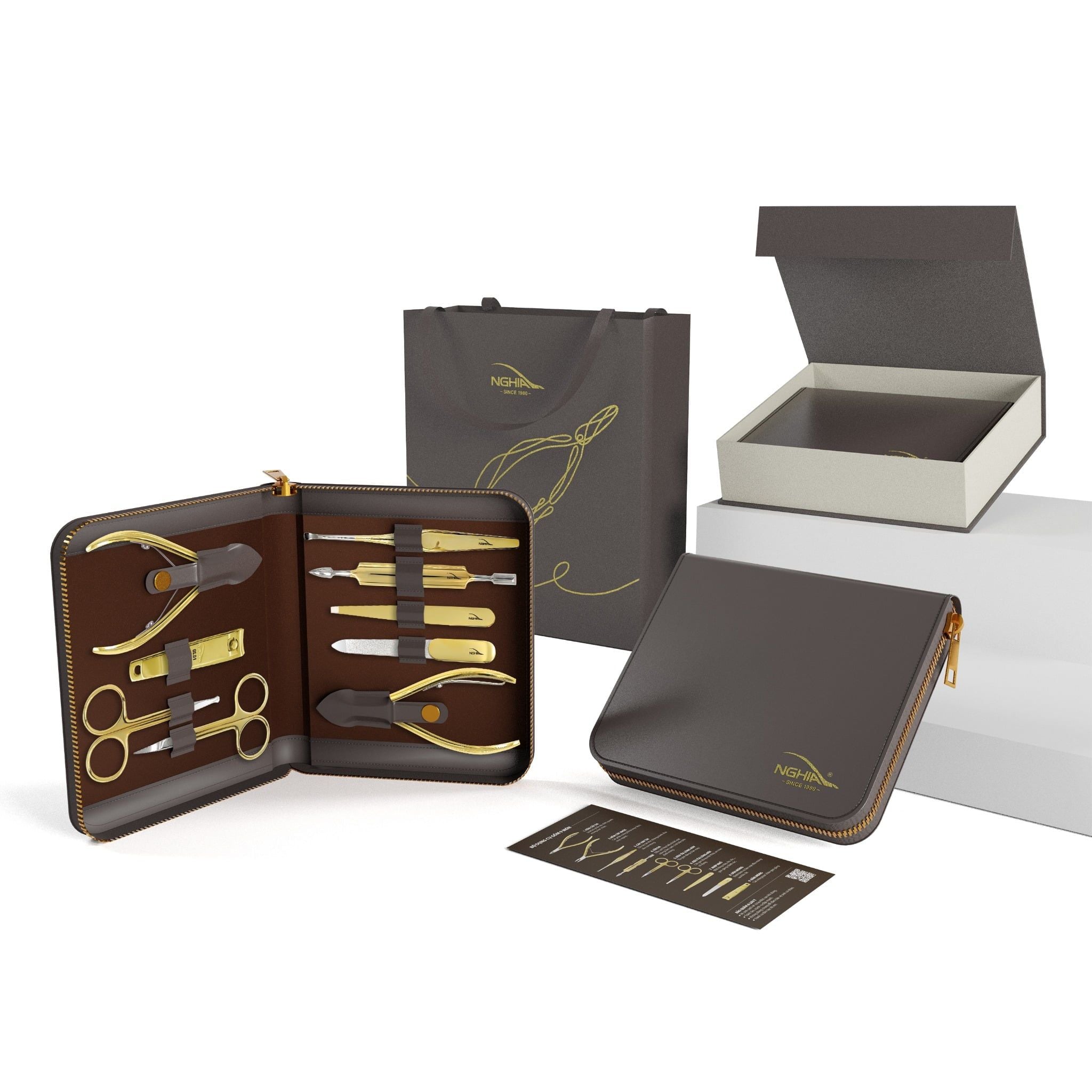  Bộ Quà Tặng Chăm Sóc Móng Toàn Diện Cao Cấp Kềm Nghĩa GS.01 