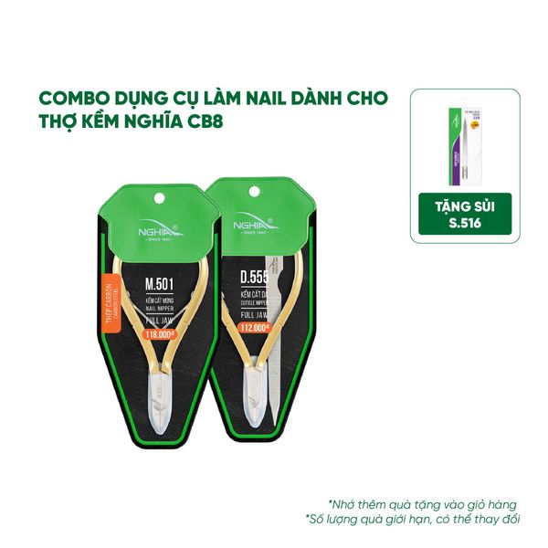  Combo Dụng cụ làm Nail dành cho Thợ Kềm Nghĩa CB08 