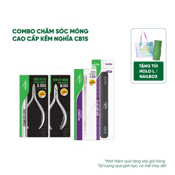  Combo Chăm sóc móng cao cấp Kềm Nghĩa CB15 
