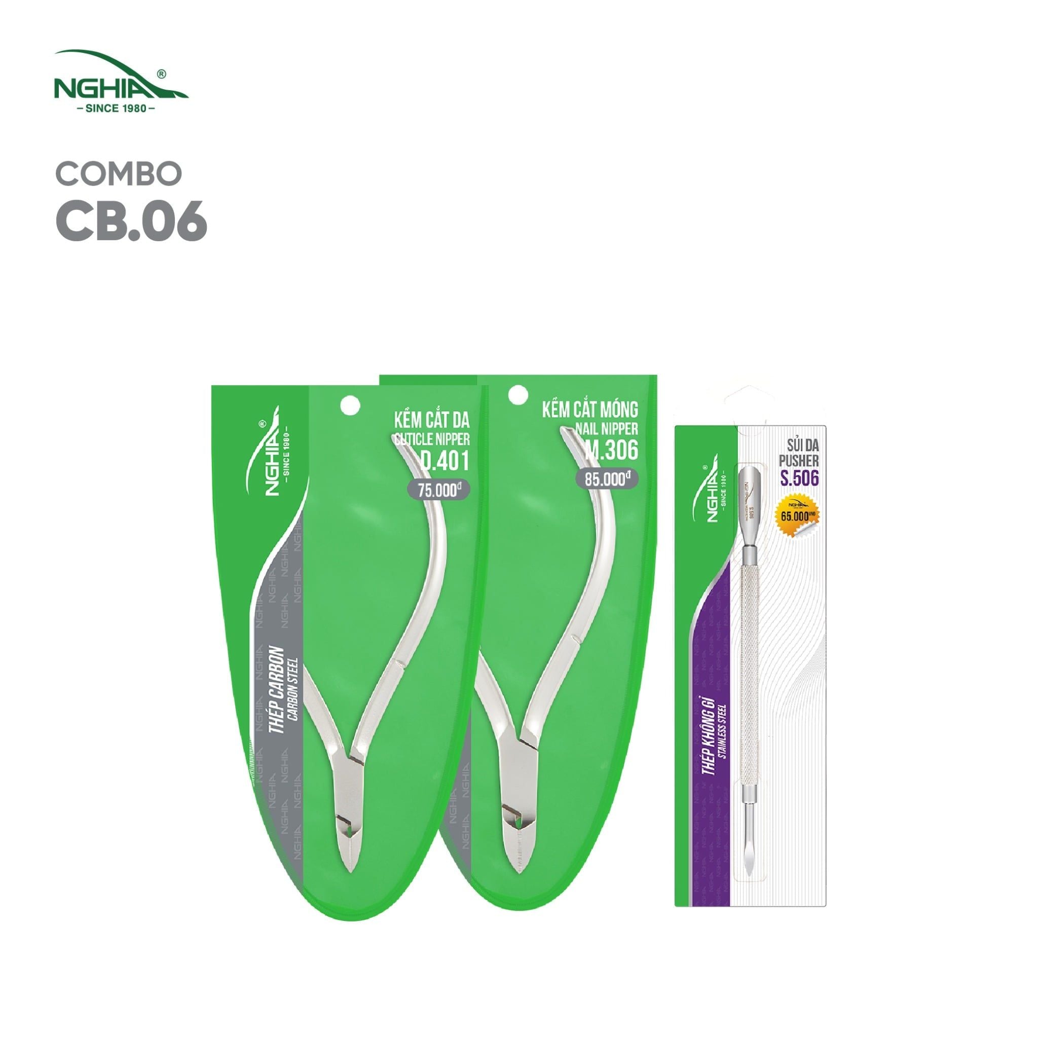  Combo Dụng Cụ Làm Nail Dành Cho Học Viên Kềm Nghĩa CB06 