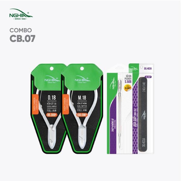  Combo Dụng Cụ Làm Nail Cho Thợ, Học Viên Kềm Nghĩa CB07 