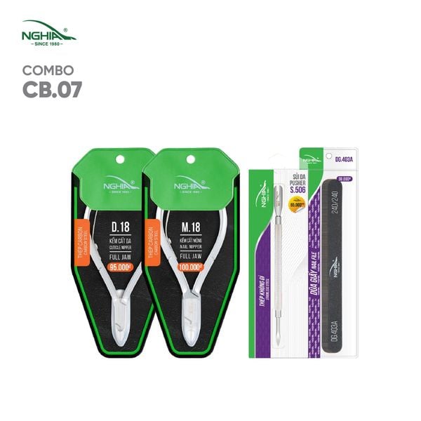  Combo Dụng Cụ Làm Nail Cho Thợ, Học Viên Kềm Nghĩa CB07 
