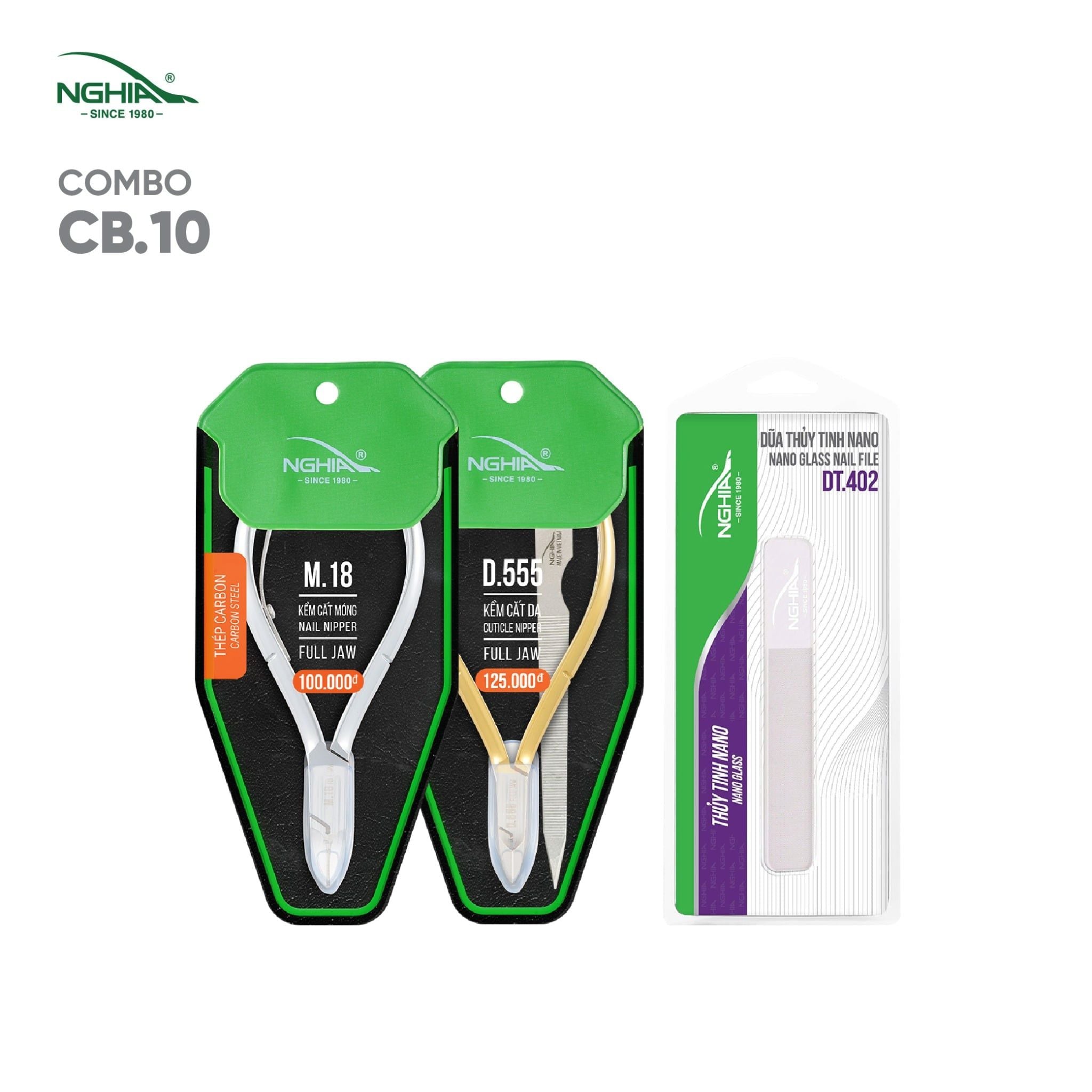  Combo Dụng Cụ Làm Nail Mang Đi Tiệm Kềm Nghĩa CB10 