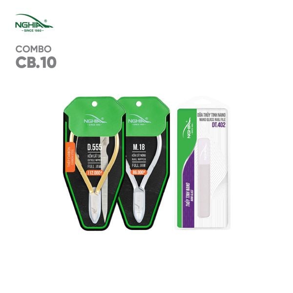  Combo dụng cụ làm Nail mang đi tiệm Kềm Nghĩa CB10 