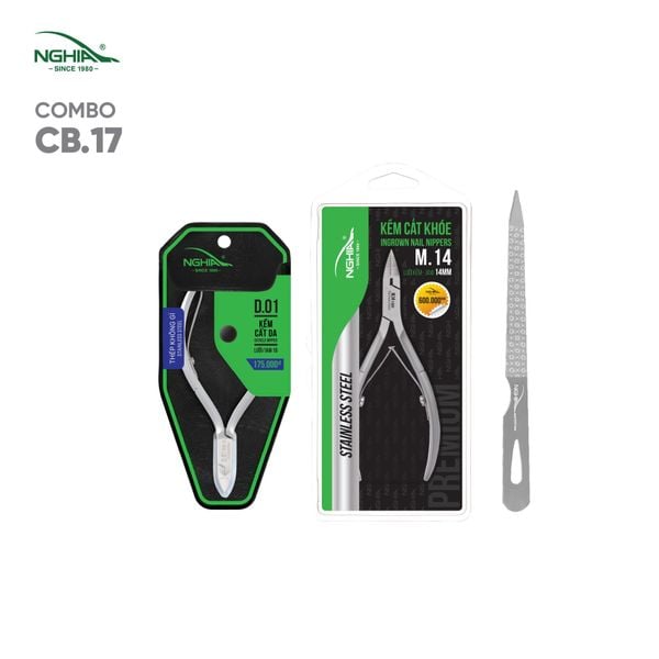  Combo 3 Món Lấy Khóe 2 Kềm Nghĩa CB17 