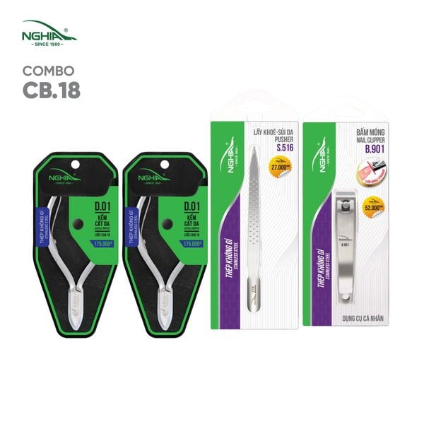 Combo mang đi tiệm Kềm Nghĩa CB.18 