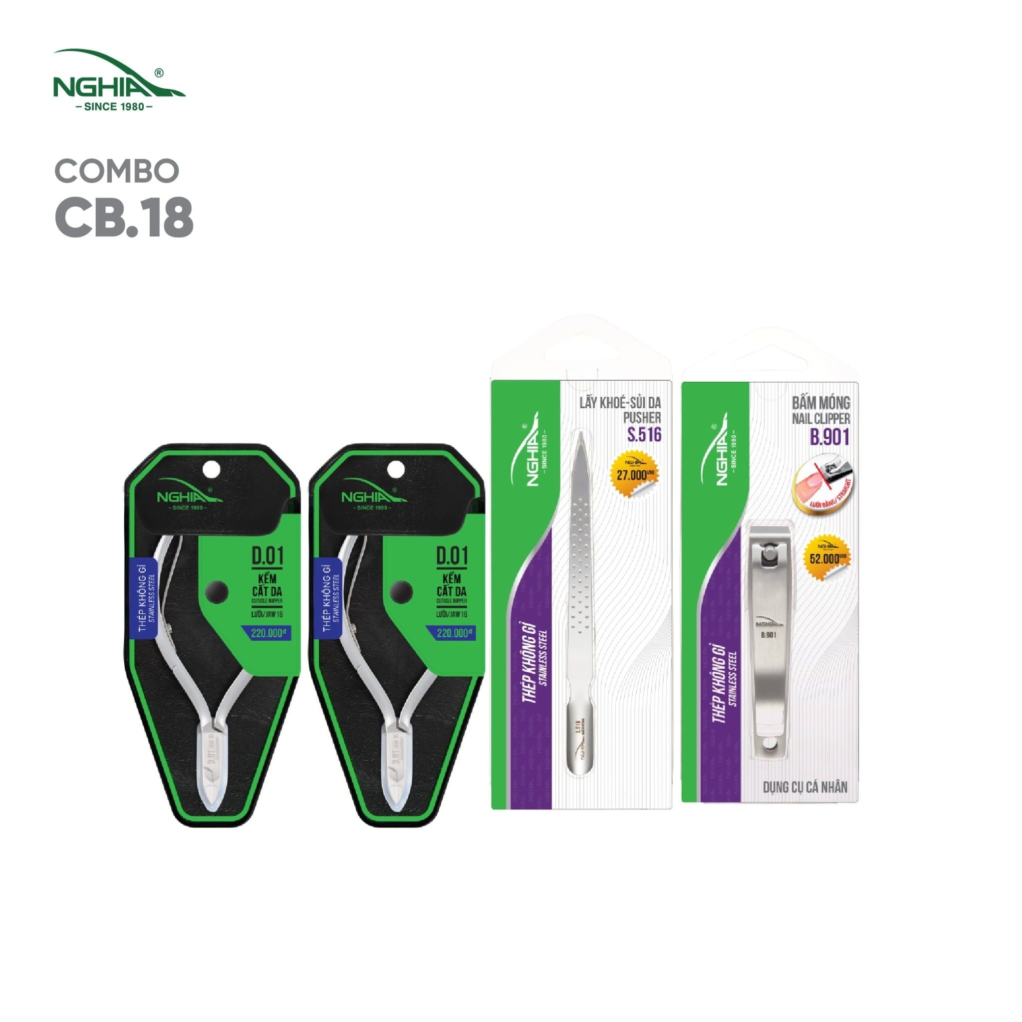  Combo Làm Nail Tiện Lợi Mang Đi Tiệm Kềm Nghĩa CB18 