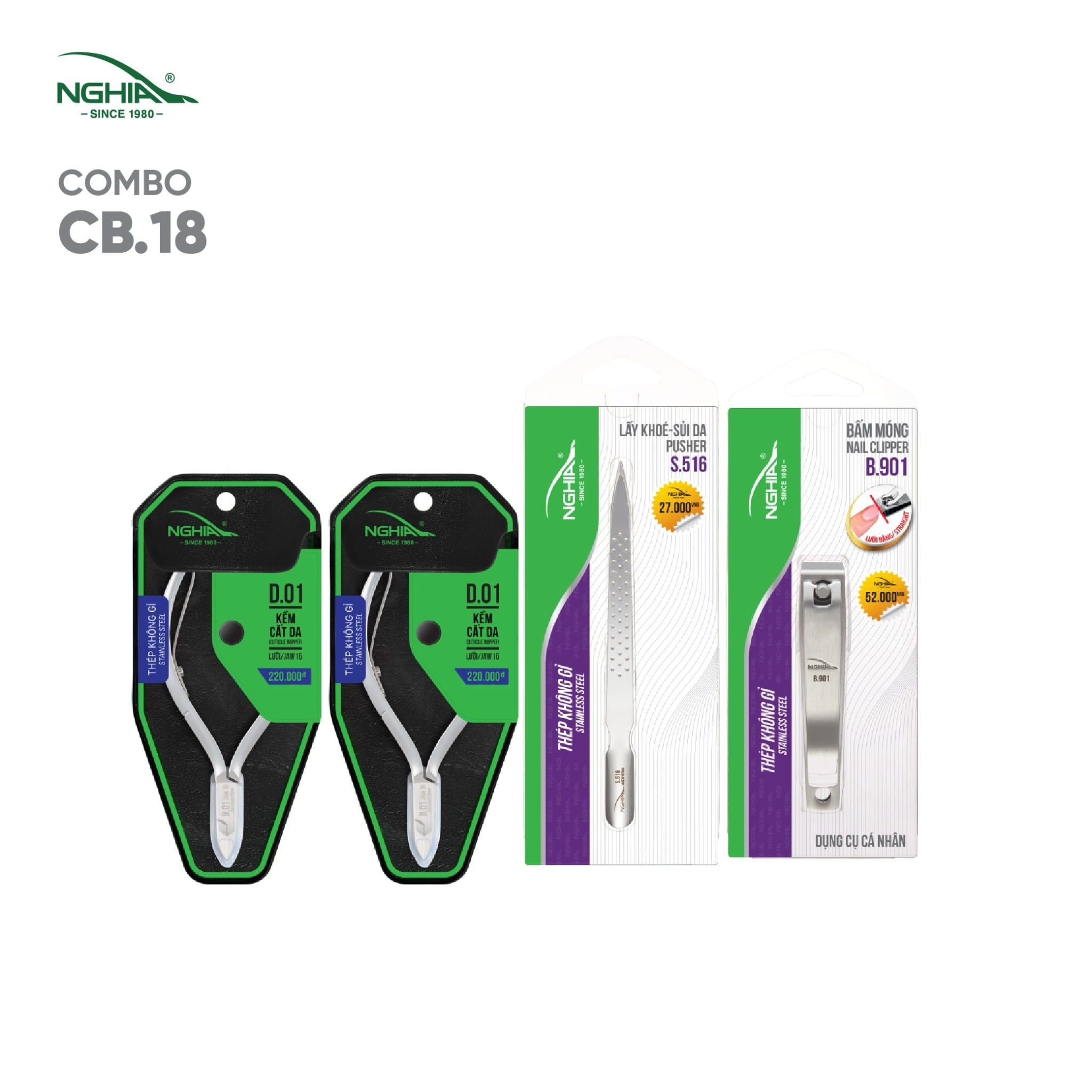  Combo mang đi tiệm Kềm Nghĩa CB18 