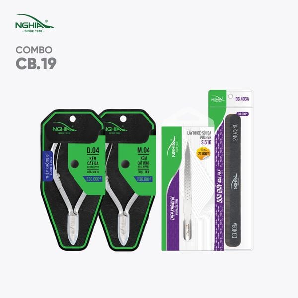  Combo Làm Nail Đầy Đủ Mang Đi Tiệm Kềm Nghĩa CB19 