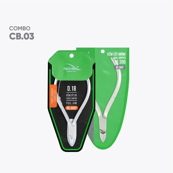  Combo Chăm Móng Gọn Nhẹ Tại Nhà Kềm Nghĩa CB03 