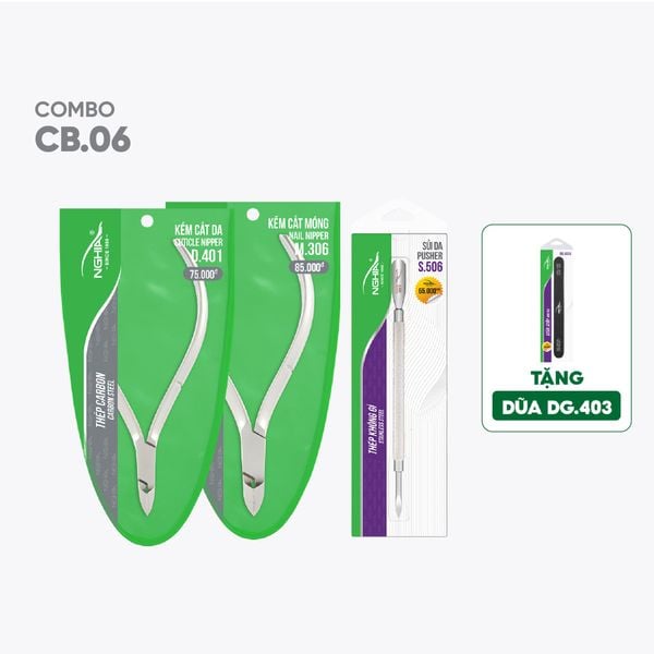  Combo Dụng Cụ Làm Nail Dành Cho Học Viên Kềm Nghĩa CB06 