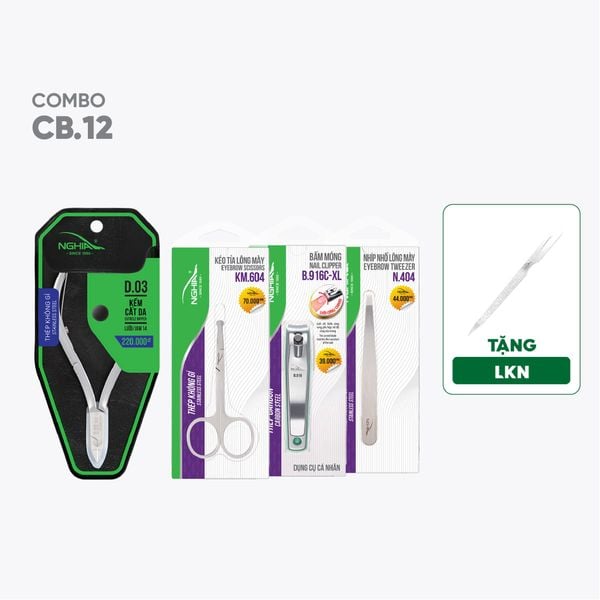  Combo Nam Tính Chỉn Chu Kềm Nghĩa CB12 