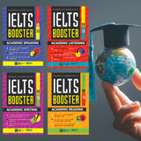  Sách - Combo 4 Cuốn IELTS BOOSTER ACADEMIC – Tự Học IELTS 4 Kỹ Năng Từ 0 Đến 7.5+ 