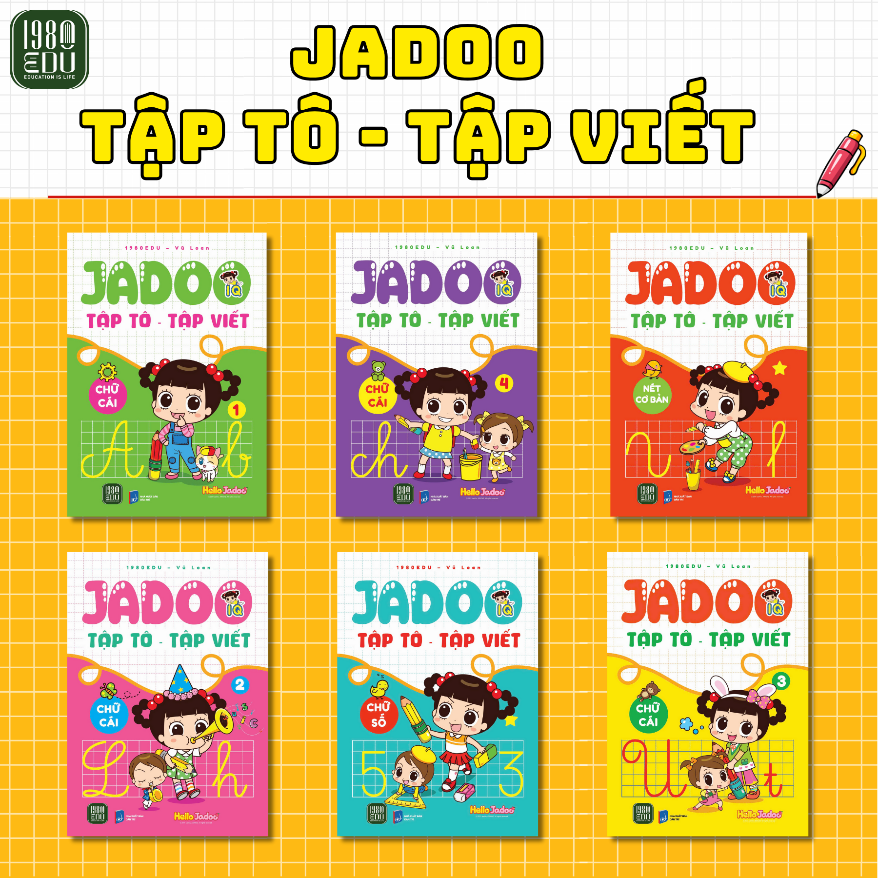  Sách - Combo 6 cuốn Jadoo Tập Tô - Tập Viết 