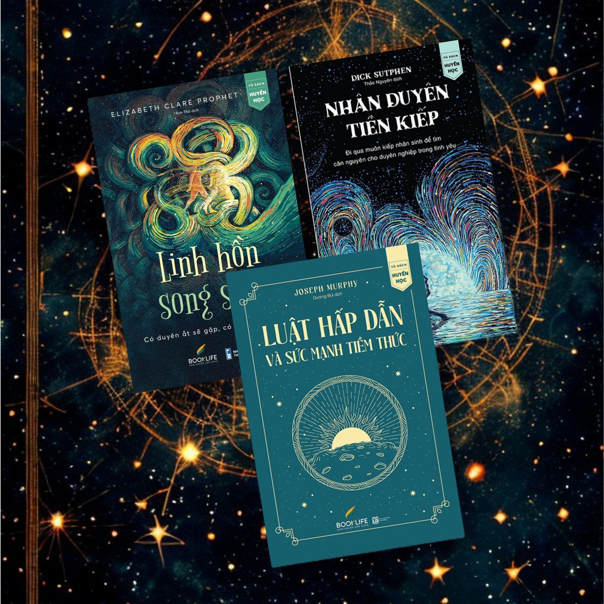 Combo 3 cuốn sách: Luật Hấp Dẫn Và Sức Mạnh Tiềm Thức + Nhân duyên tiền kiếp + Linh hồn song sinh 