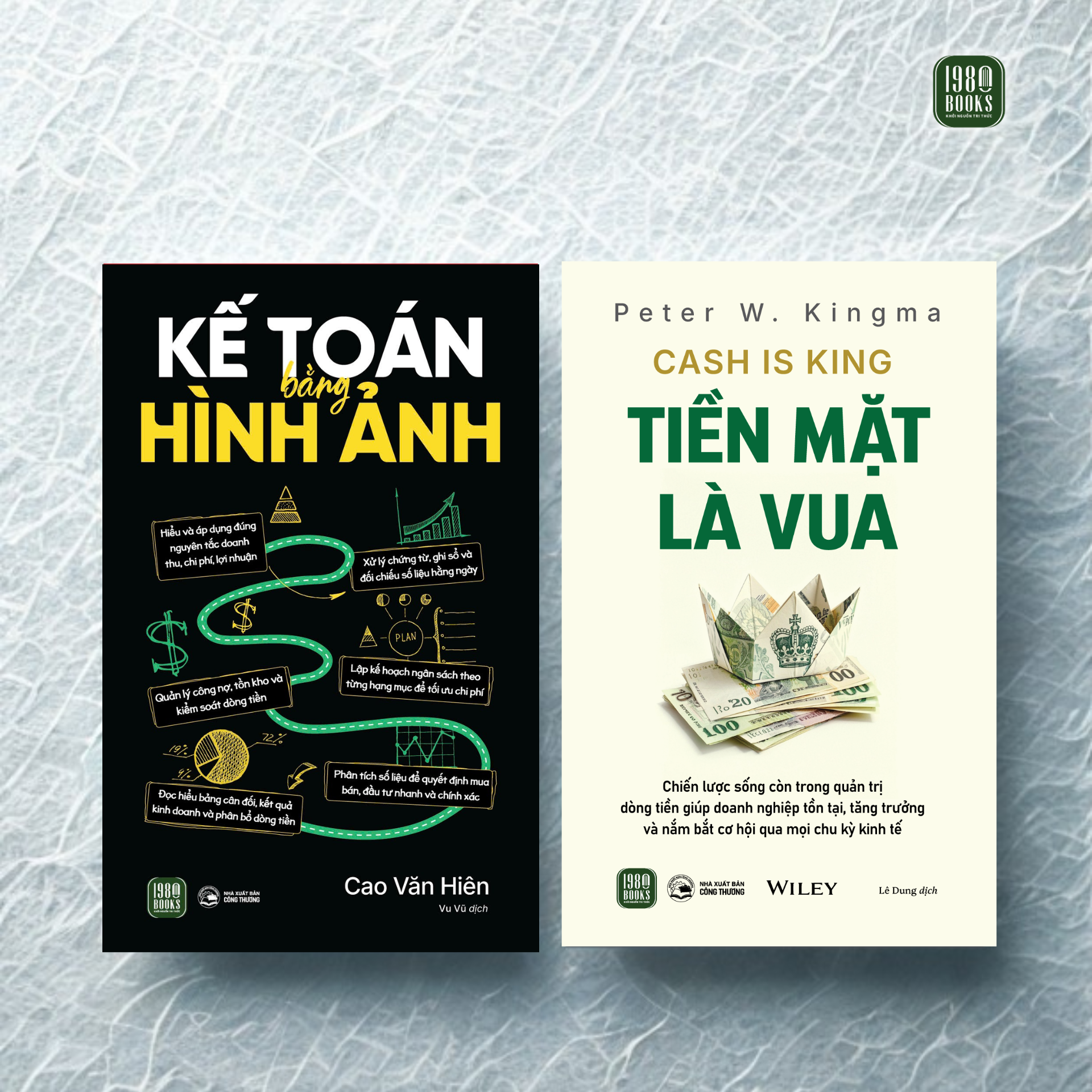  Combo 2 cuốn Tiền mặt là vua + Kế toán bằng hình ảnh 