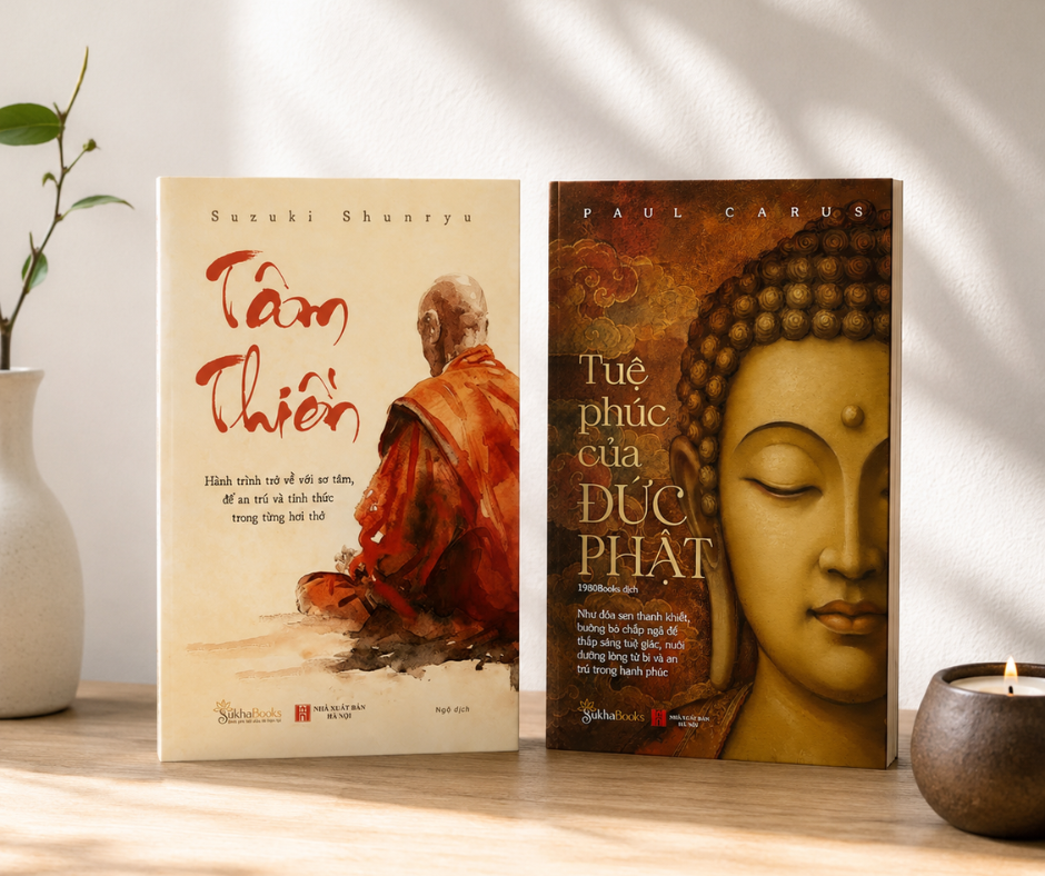  Combo 2 cuốn sách TÂM THIỀN + TUỆ PHÚC CỦA ĐỨC PHẬT 