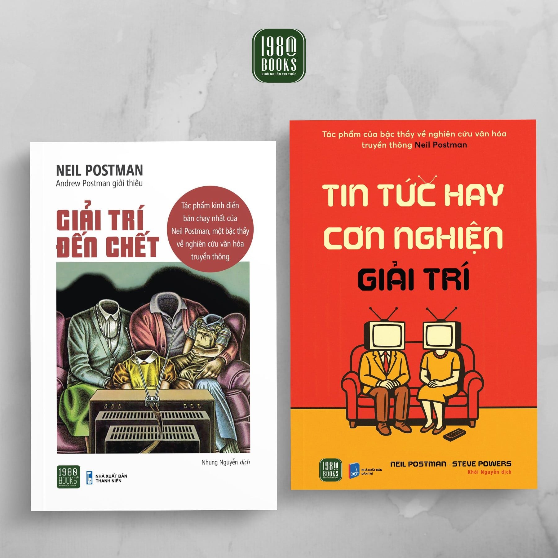  Combo 2 cuốn: Giải trí đến chết + Tin tức hay cơn nghiện giải trí 
