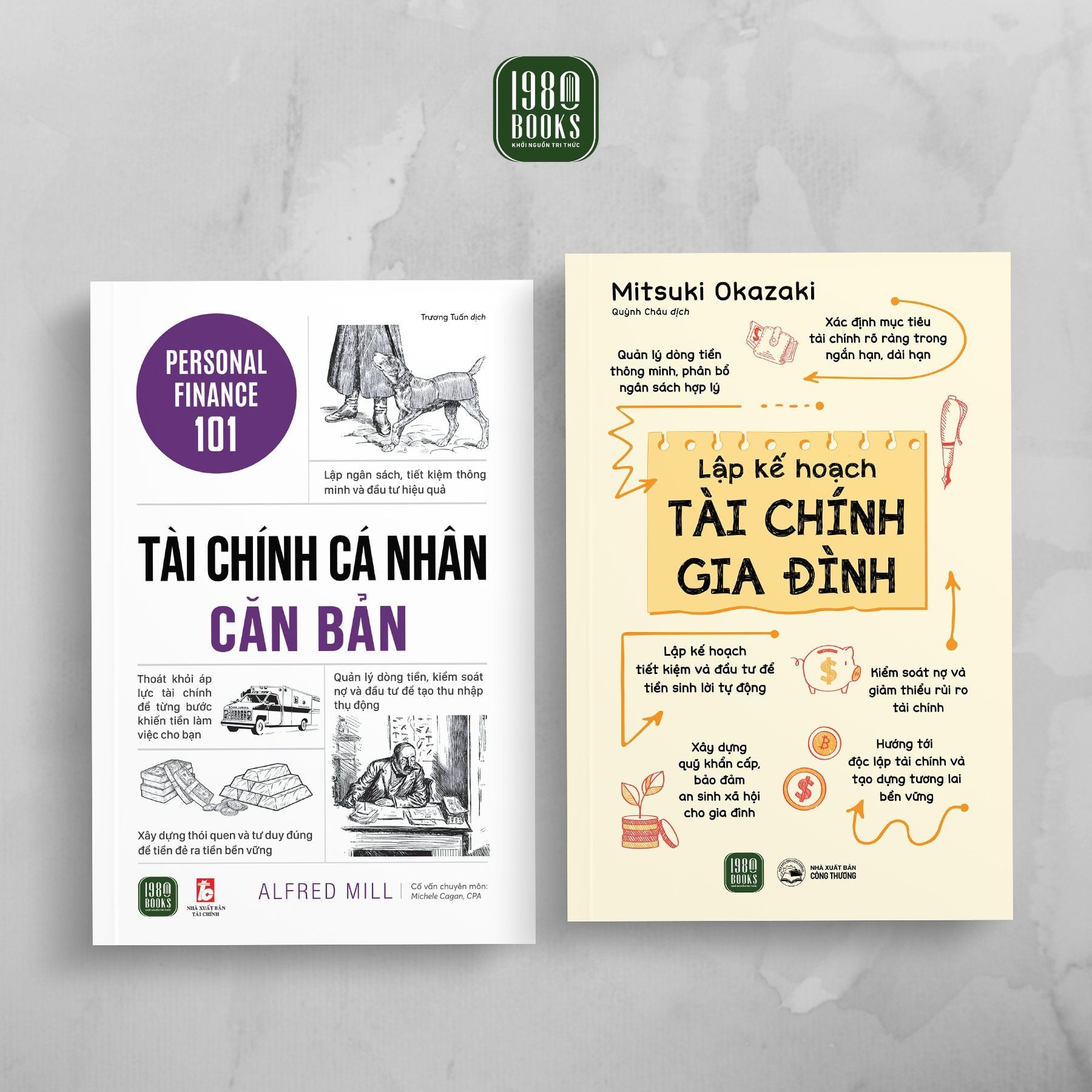  Combo 2 cuốn: Tài chính cá nhân căn bản + Lập kế hoạch tài chính gia đình 