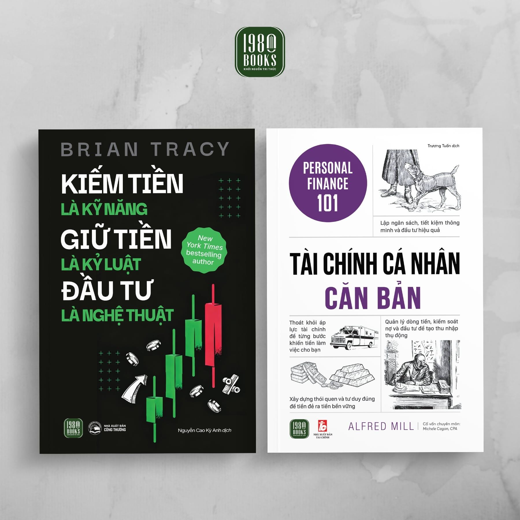  Combo 2 cuốn: Tài chính cá nhân căn bản + Kiếm tiền là kỹ năng, Giữ tiền là kỷ luật, Đầu tư là nghệ thuật 