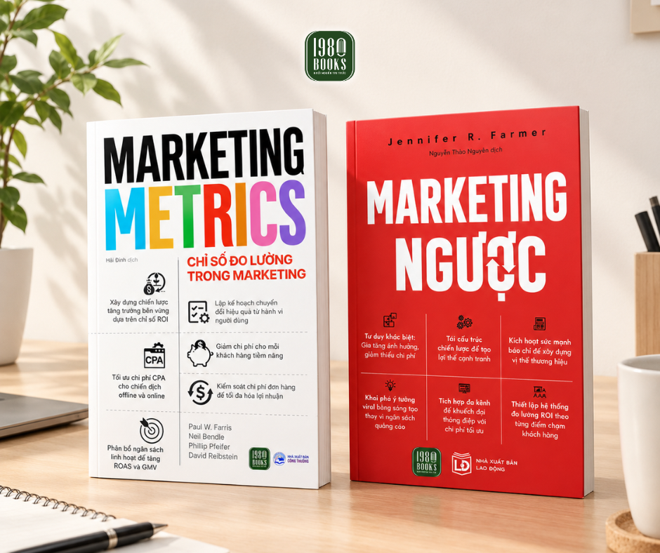  Combo 2 cuốn sách MARKETING METRICS + MARKETING NGƯỢC 