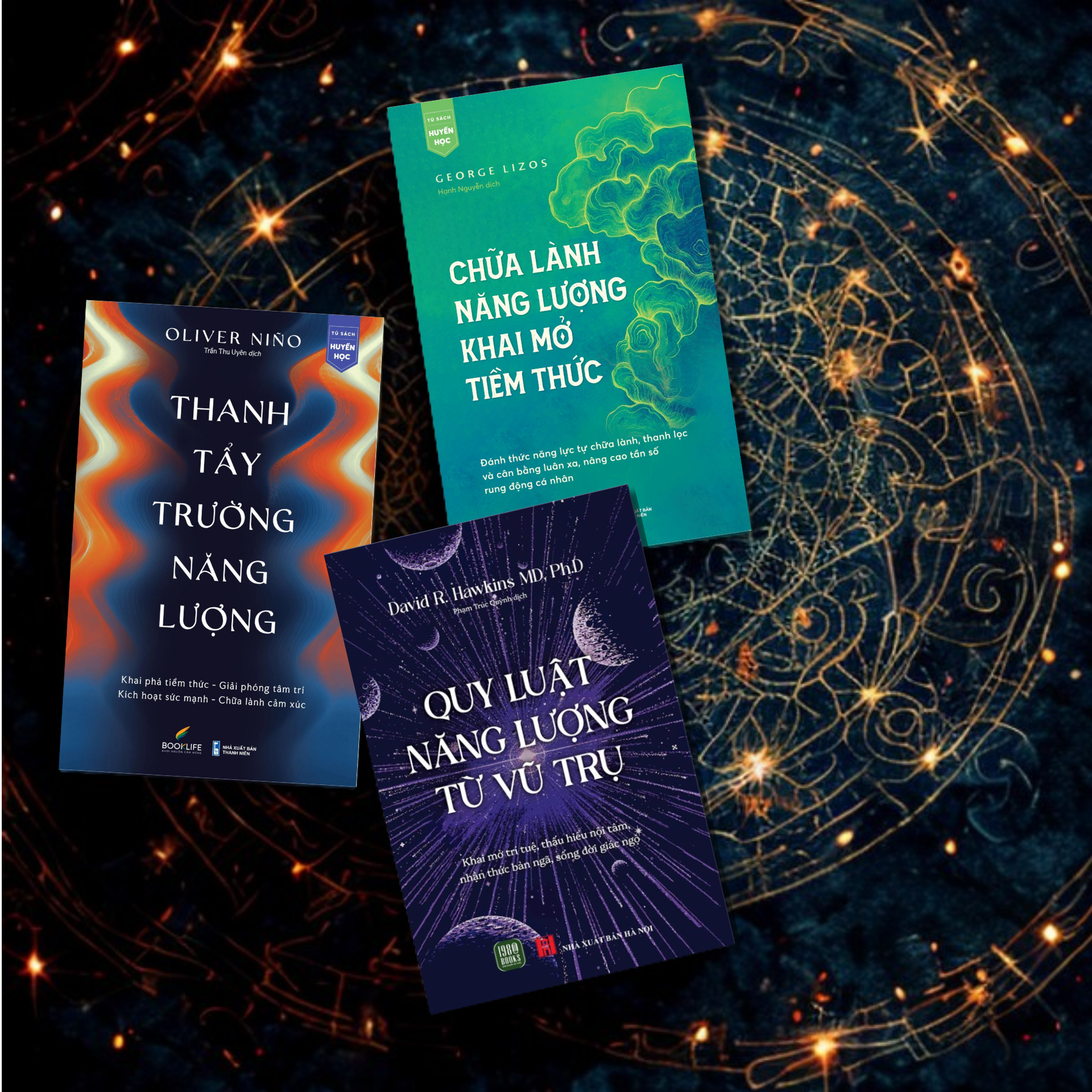  Combo 3 cuốn sách: Quy luật năng lượng từ vũ trụ + Thanh tẩy trường năng lượng + Chữa lành năng lượng khai mở tiềm thức 