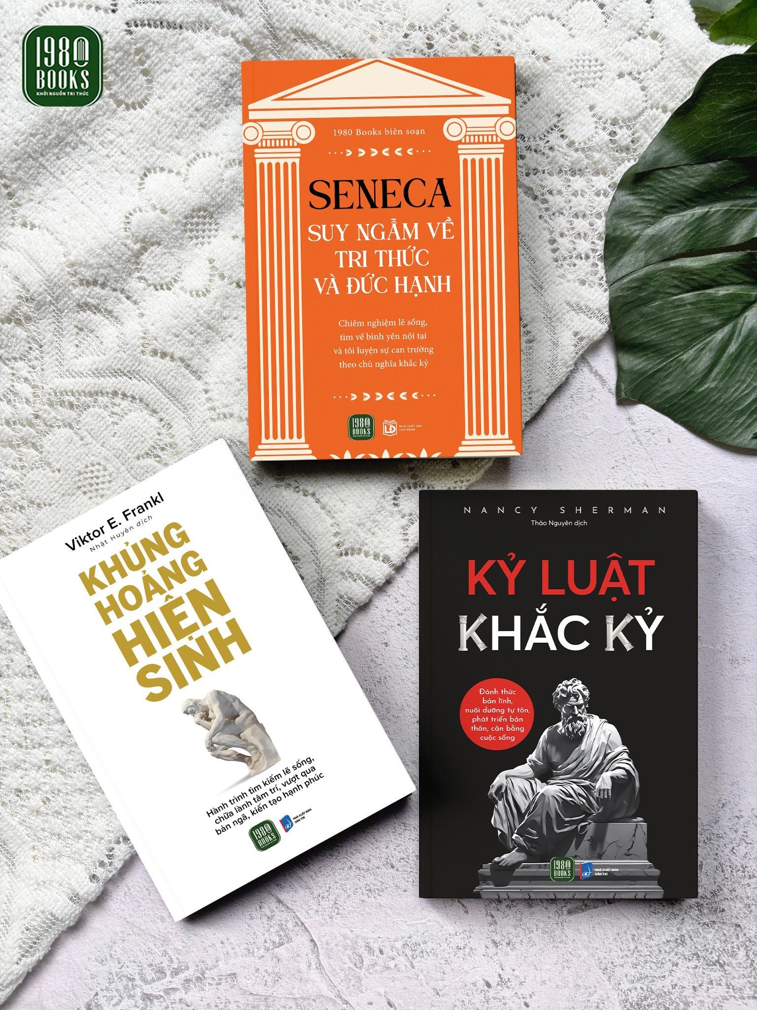  Combo 3 cuốn sách Khủng hoảng hiện sinh + Kỷ luật Khắc kỷ + Seneca - Suy ngẫm về tri thức và đức hạnh 