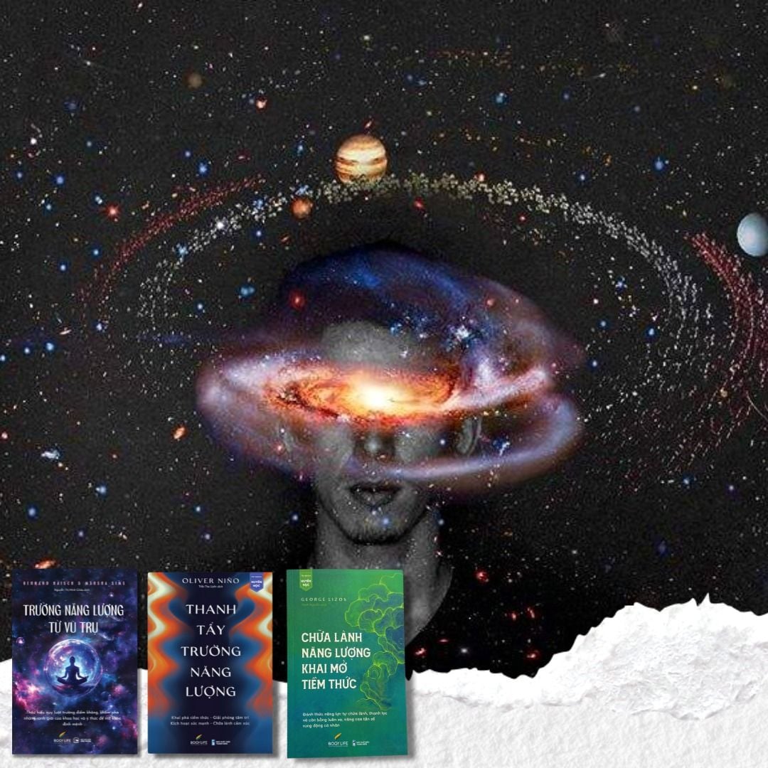  Combo 3 cuốn sách: Trường Năng Lượng Từ Vũ Trụ + Thanh Tẩy Trường Năng Lượng + Chữa Lành Năng Lượng - Khai Mở Tiềm Thức 