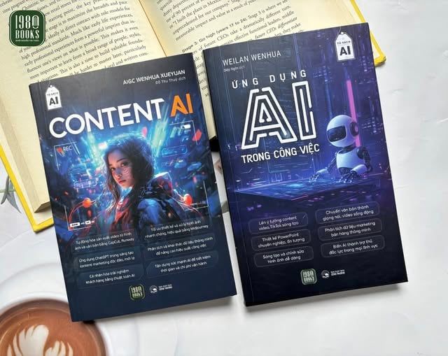  Combo 2 cuốn sách Content AI + Ứng dụng AI trong công việc 
