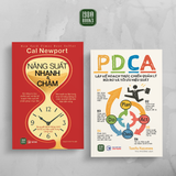  Combo 2 cuốn: Năng suất Nhanh & Chậm + PDCA - Lập kế hoạch thực chiến quản lý rủi ro và tối ưu hiệu suất 