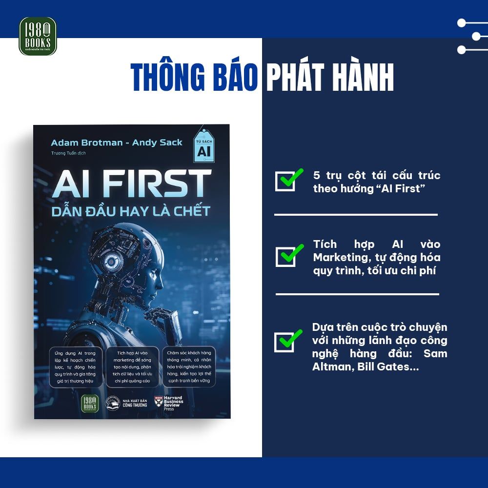  [Sách mới] AI FIRST - DẪN ĐẦU HAY LÀ CHẾT 