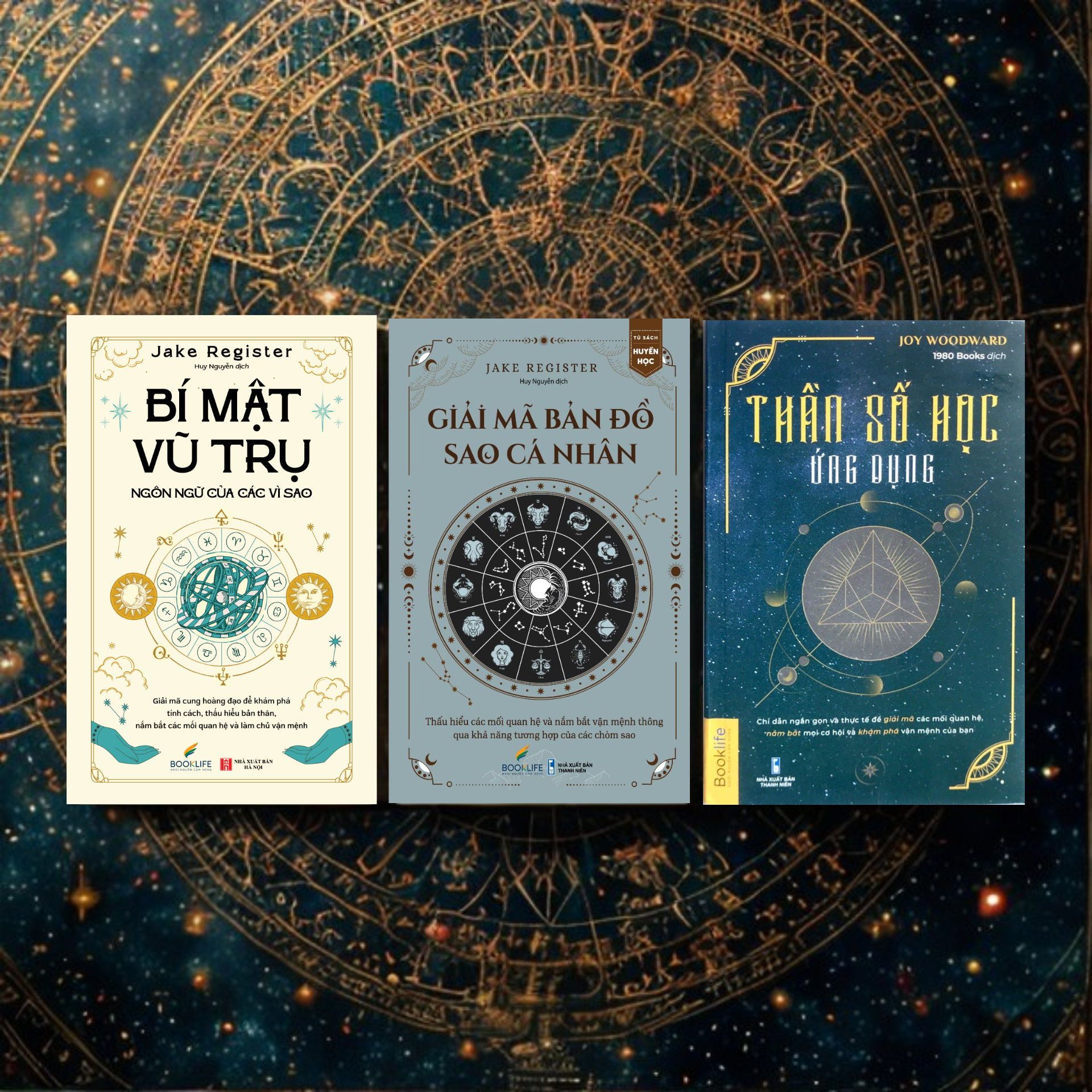  Combo 3 cuốn: Bí Mật Vũ Trụ + Giải Mã Bản Đồ Sao Cá Nhân + Thần Số Học Ứng Dụng 