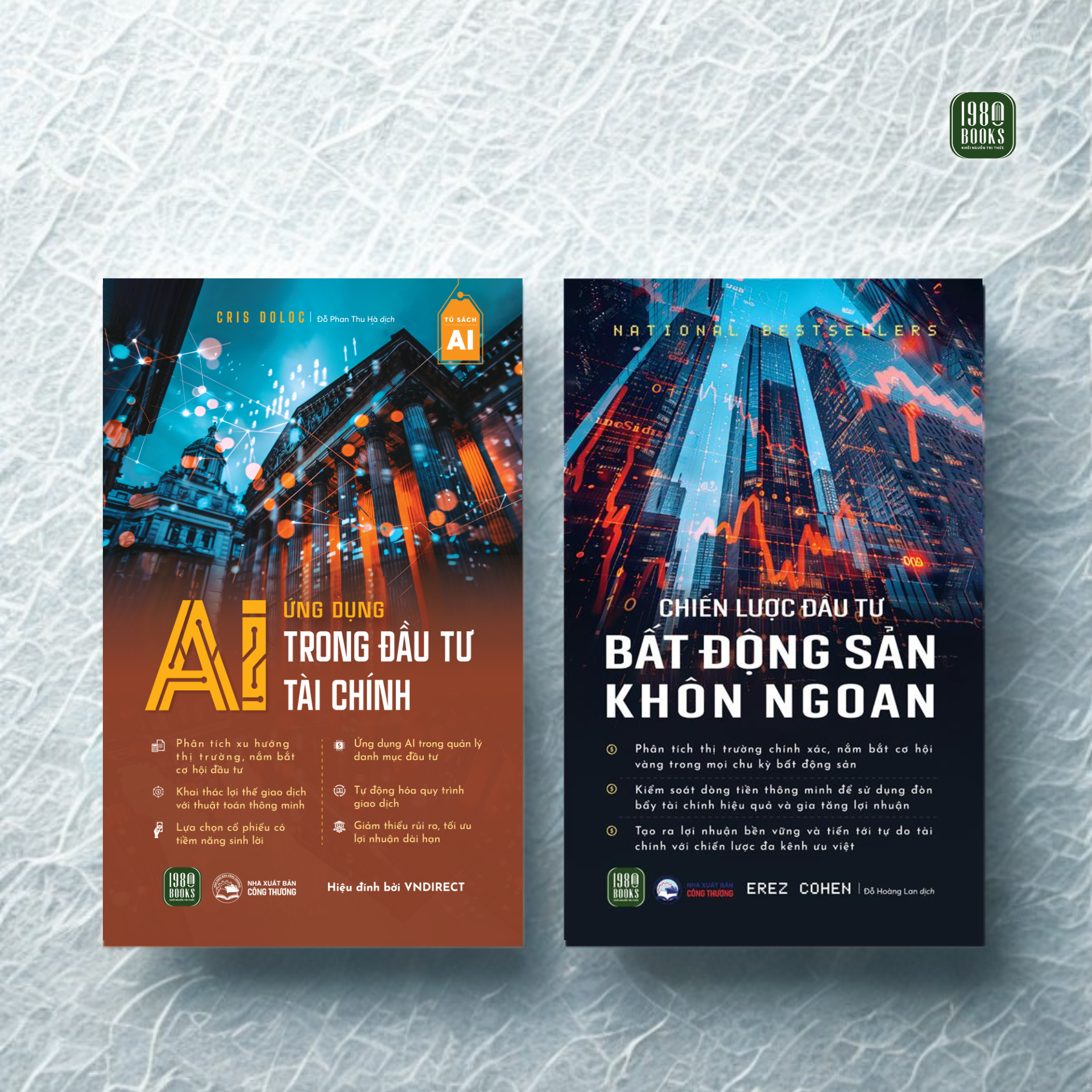  Combo 2 cuốn sách Ứng dựng AI trong đầu tư tài chính + Chiến lược đầu tư bất động sản khôn ngoan 