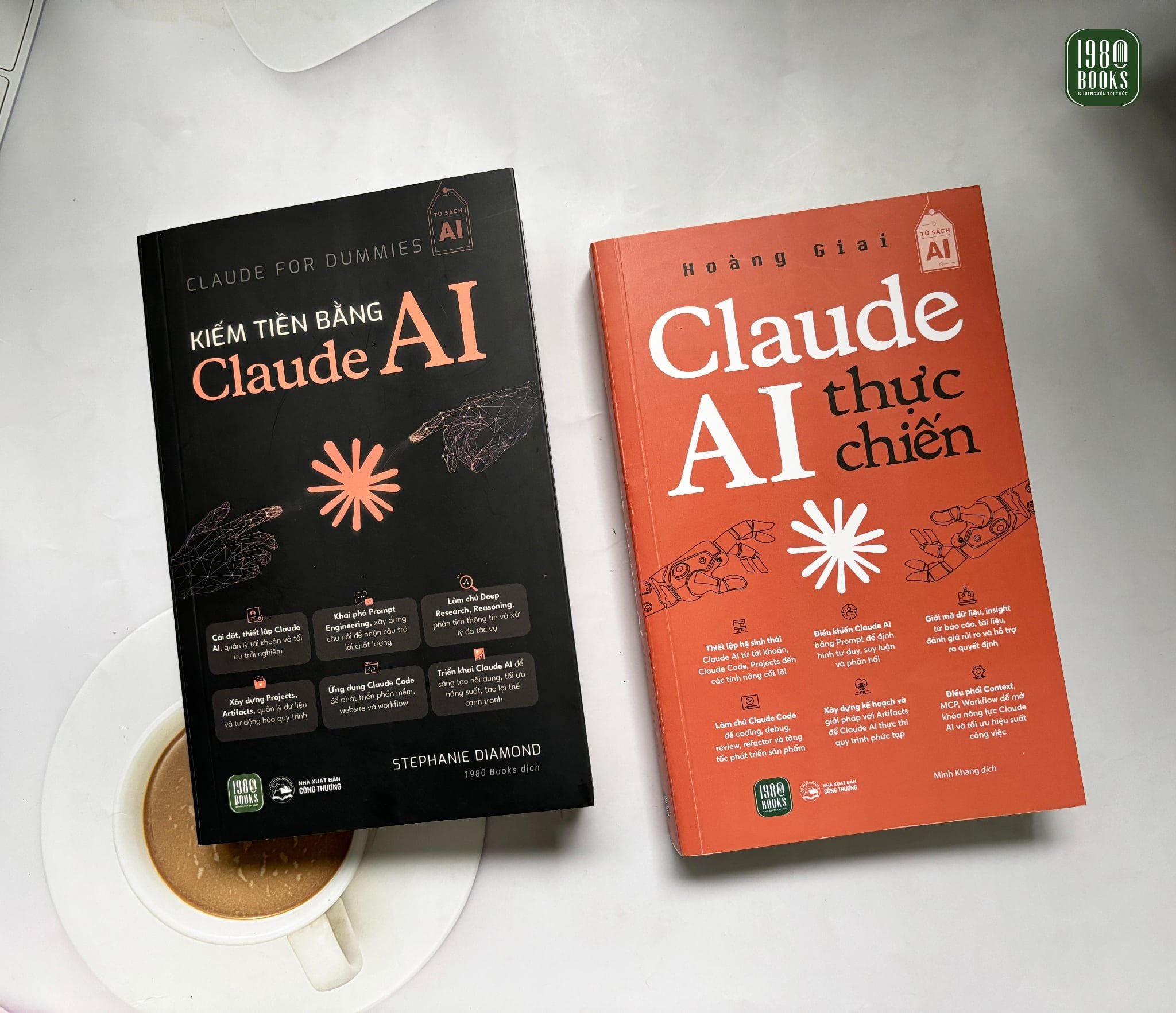  Combo 2 cuốn: Claude AI thực chiến + Kiếm tiền bằng Claude AI 