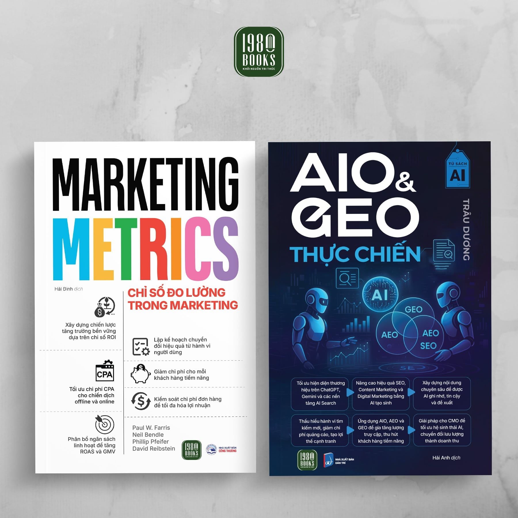  Combo: Marketing Metrics - Chỉ số đo lường trong Marketing + AIO & GEO thực chiến 