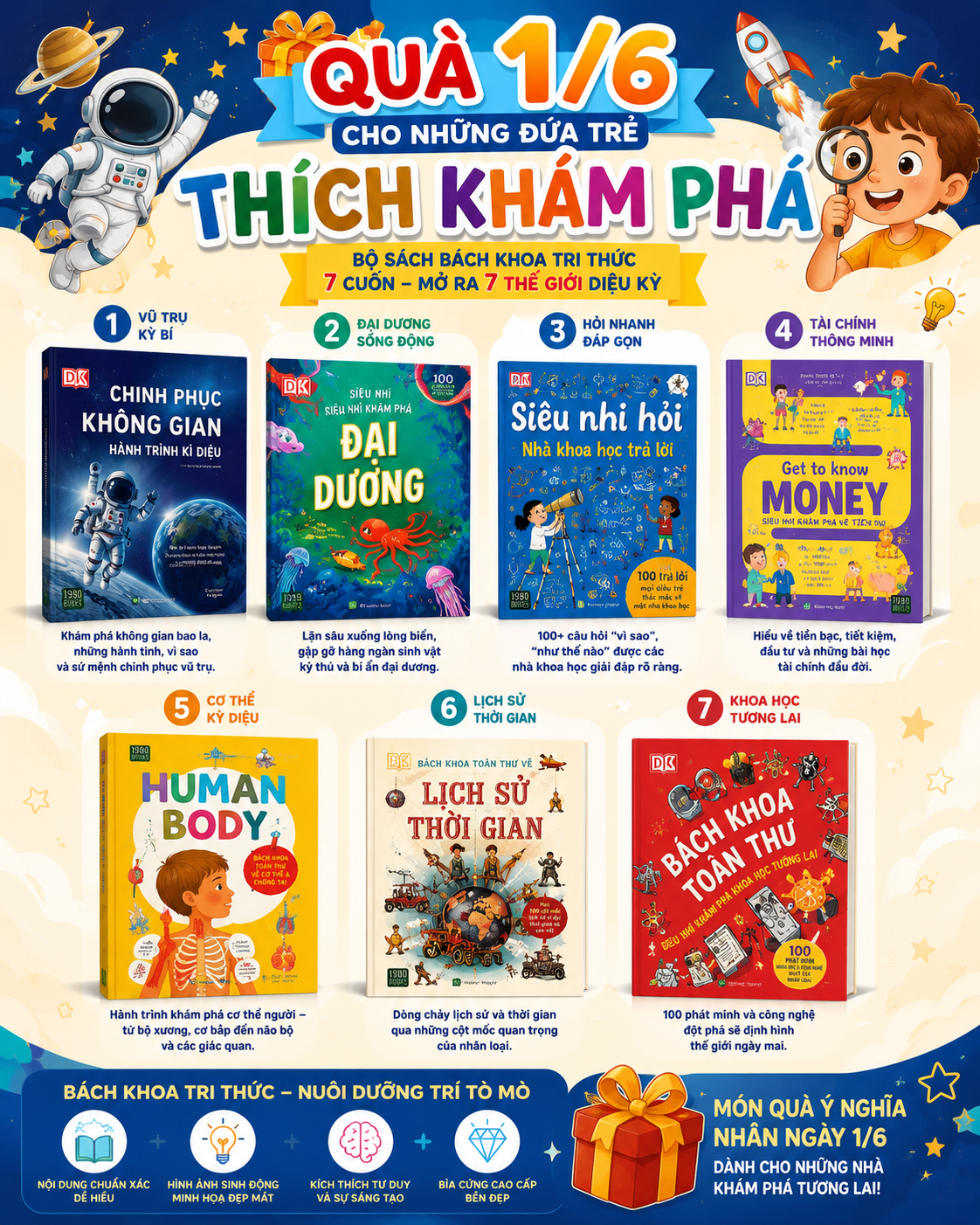  Bộ Sách Thế Giới Diệu Kỳ - 7 tập (bìa cứng) 