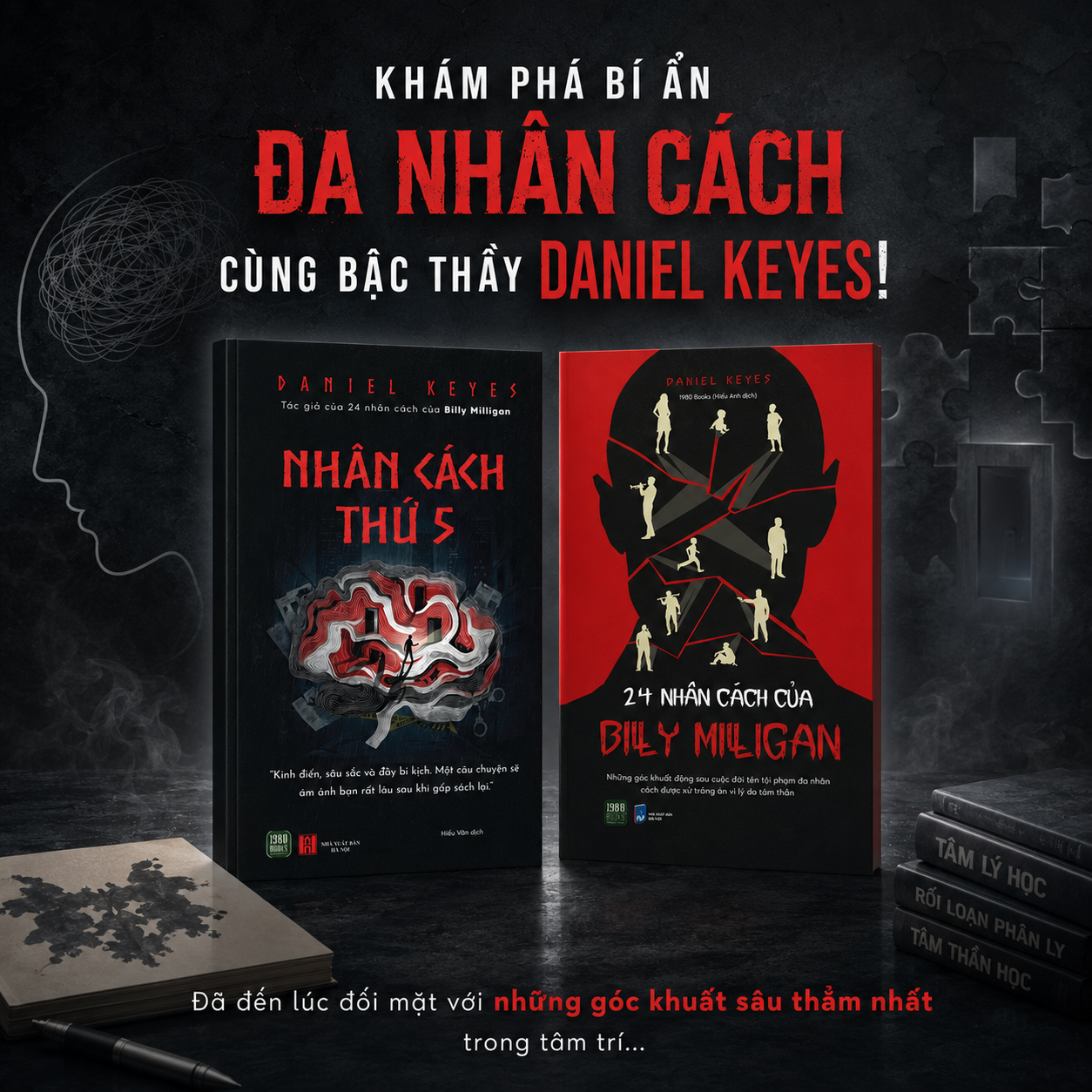  Combo 2 cuốn sách: Nhân cách thứ 5 + 24 nhân cách của Billy Milligan 